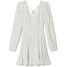 Cropp Biała sukienka z kwiatowym wzorem 1443S-00P