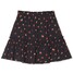 Cropp Czarna spódnica mini w kwiaty 2055S-99M