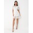 Mohito Biała sukienka mini z koronką 6839U-00X