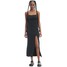 Cropp Czarna sukienka midi z wycięciami 3073W-99X