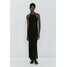 Massimo Dutti HALTER Sukienka dzianinowa black M3I21C0UQ-Q11