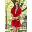 Anna Field V-NECK SLEEVE DRESS Sukienka letnia dark red AN621C1VD-G11