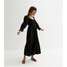 New Look LONG SLEEVE Sukienka letnia black NL021C1O6-Q11