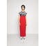 Love Moschino Długa sukienka rosso/blu/bco LO921C09C-G11