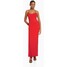 Bershka LONG FITTED STRAPPY Długa sukienka red BEJ21C13C-G11