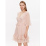 TWINSET Sukienka letnia 231TT2052 Różowy Regular Fit