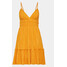 Gina Tricot Sukienka letnia 19535 Żółty Regular Fit