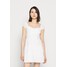 Hollister Co. CAP SLEEVE SHORT DRESS Sukienka letnia white H0421C07L-A11