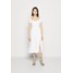 Hollister Co. RUCHED WAIST MIDI Sukienka letnia white H0421C07K-A11