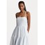 Polo Ralph Lauren SLEEVELESS DAY DRESS Sukienka letnia white/blue stripe PO221C0E2-K11