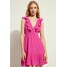 Calzedonia KURZES MIT VOLANT UND POSAMENTEN Sukienka letnia rosa bright pink C2F81H019-J11