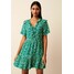 Next RUFFLE DETAIL MINI SMOCK STANDARD Sukienka letnia green floral NX321C3C5-M11