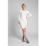 LaLupa Sukienka dzianinowa LA039 Biały Comfortable Fit