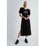 Liu Jo Jeans WITH LOGO AND GEMSTONES Sukienka z dżerseju black triple lettering L2521C0FB-Q11