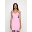 Even&Odd FLARE MINI DRESS Sukienka letnia pink EV421C1CG-J11