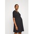 Anna Field MAMA SHORT SLEEVES FLARED MINI DRESS Sukienka z dżerseju schwarz EX429F06A-Q11