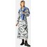 Marks & Spencer MARBLE PRINT TIE WAIST Sukienka koszulowa ivory mix QM421C0GA-A11