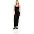 Bershka STRAPPY Długa sukienka black BEJ21C14K-Q11