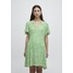 ICHI IHMARRAKECH Sukienka letnia greenbriar ikat print IC221C0NR-M11