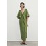 Massimo Dutti CREASED-EFFECT Sukienka letnia green M3I21C0VY-M11