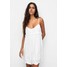 PULL&BEAR EMBROIDERED SHORT Sukienka letnia white PUC21C14F-A11