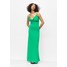 PULL&BEAR LONG DRAPED Długa sukienka green PUC21C116-M11