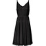 Bonprix Sukienka z siatkowego materiału czarny