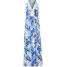 Bonprix Sukienka z dżerseju niebieski w kwiaty