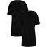 Bonprix Sukienka shirtowa z dekoltem w serek, oversized (2 szt.) czarny
