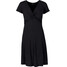Bonprix Sukienka z dżerseju ze zrównoważonej wiskozy czarny