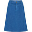 Bonprix Spódnica dżinsowa ze stretchem niebieski denim
