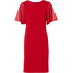 Bonprix Sukienka z szyfonowymi rękawami czerwony