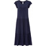 Bonprix Sukienka midi ze zrównoważonej wiskozy ciemnoniebieski