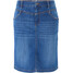 Bonprix Spódnica dżinsowa ze stretchem niebieski
