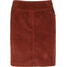 Bonprix Spódnica sztruksowa z bawełny ze stretchem, z wygodnym paskiem brązowy mahoniowy