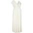 Bonprix Długa sukienka ślubna ciążowa biel wełny