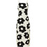 Bonprix Sukienka satynowa z kwiatowym nadrukiem biel wełny - czarny w kwiaty