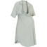 Bonprix Sukienka ciążowa i do karmienia piersią ze zrównoważonego materiału biel wełny - ciemnozielony