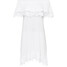 Bonprix Sukienka z dekoltem carmen biały