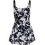 Bonprix Sukienka kąpielowa shape, lekki stopień modelowania sylwetki czarno-biały