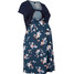 Bonprix Sukienka ciążowa i do karmienia piersią w kwiaty ciemnoniebieski w kwiaty