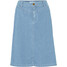 Bonprix Spódnica dżinsowa ze stretchem jasnoniebieski denim