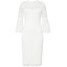 Bonprix Sukienka midi z koronki biały