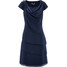 Bonprix Sukienka szyfonowa w optyce warstwowej ciemnoniebieski