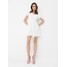 Mohito Biała sukienka mini z dekoltem V 7234U-00X