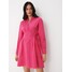 Mohito Różowa sukienka mini z wiązaniem 3848W-42X