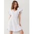 Mohito Biała sukienka mini z rozkloszowanym dołem 0797X-00X
