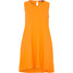 Bonprix Sukienka z dżerseju z płytkim dekltem pomarańczowy
