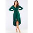 Awama Sukienka A456 Zielony Basic Fit