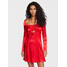 Calvin Klein Jeans Sukienka koktajlowa J20J220386 Czerwony Regular Fit